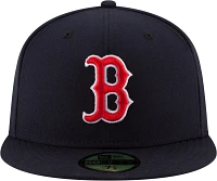 New Era Men's Boston Red Sox 59Fifty Game Navy Authentic Hat