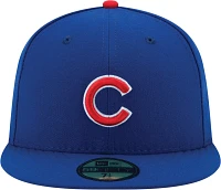 New Era Men's Chicago Cubs 59Fifty Game Royal Authentic Hat