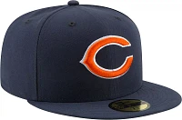 New Era Men's Chicago Bears Navy 59Fifty Logo Adjustable Hat