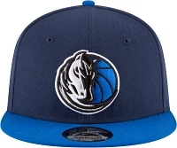 New Era Men's Dallas Mavericks 9Fifty Two Tone Adjustable Snapback Hat