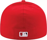 New Era Men's Washington Nationals 59Fifty Game Red Authentic Hat