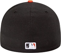 New Era Men's Baltimore Orioles 59Fifty Home White/Black Low Crown Authentic Hat