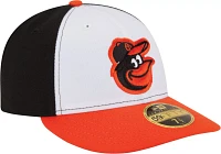 New Era Men's Baltimore Orioles 59Fifty Home White/Black Low Crown Authentic Hat