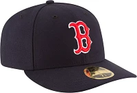 New Era Men's Boston Red Sox 59Fifty Game Navy Low Crown Authentic Hat