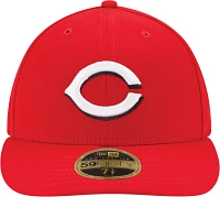 New Era Men's Cincinnati Reds 59Fifty Home Red Low Crown Authentic Hat