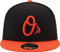 New Era Men's Baltimore Orioles 59Fifty Alternate Black Authentic Hat