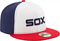 New Era Men's Chicago White Sox 59Fifty Alternate White/Navy Authentic Hat