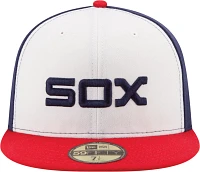 New Era Men's Chicago White Sox 59Fifty Alternate White/Navy Authentic Hat