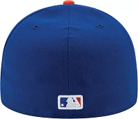 New Era Men's York Mets 59Fifty Game Royal Authentic Hat