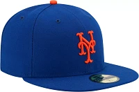 New Era Men's York Mets 59Fifty Game Royal Authentic Hat