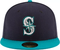 New Era Men's Seattle Mariners 59Fifty Alternate Navy Authentic Hat