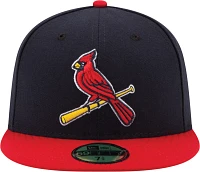 New Era Men's St. Louis Cardinals 59Fifty Alternate 2 Navy Authentic Hat