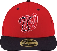 New Era Men's Washington Nationals 59Fifty Alternate Red Low Crown Fitted Hat