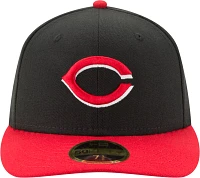 New Era Men's Cincinnati Reds 59Fifty Alternate Black Low Crown Fitted Hat