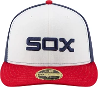 New Era Men's Chicago White Sox 59Fifty Alternate White/Navy Low Crown Fitted Hat