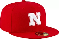 New Era Men's Nebraska Cornhuskers Scarlet 59Fifty Fitted Hat