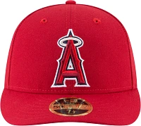 New Era Men's Los Angeles Angels 59Fifty Game Red Low Crown Fitted Hat