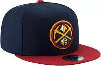 New Era Men's Denver Nuggets 9Fifty Two- Tone Adjustable Snapback Hat