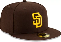 New Era Men's San Diego Padres 59Fifty Game Dark Brown Fitted Hat