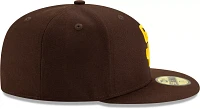 New Era Men's San Diego Padres 59Fifty Game Dark Brown Fitted Hat