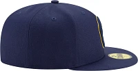 New Era Men's Milwaukee Brewers Navy 59Fifty Authentic Hat