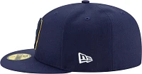 New Era Men's Milwaukee Brewers Navy 59Fifty Authentic Hat