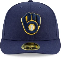 New Era Men's Milwaukee Brewers Navy 59Fifty Fitted Hat