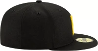 New Era Men's Pittsburgh Pirates 59Fifty Black Fitted Hat