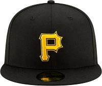 New Era Men's Pittsburgh Pirates 59Fifty Black Fitted Hat