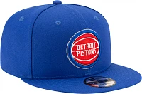 New Era Men's Detroit Pistons Blue 9Fifty Adjustable Hat