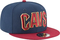 New Era Men's Cleveland Cavaliers Blue 9Fifty 2Tone Adjustable Snapback Hat