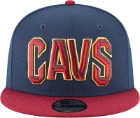 New Era Men's Cleveland Cavaliers Blue 9Fifty 2Tone Adjustable Snapback Hat