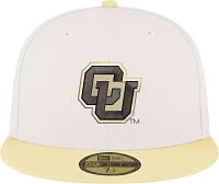 New Era Men's Colorado Buffaloes Natural 59Fifty Fitted Hat