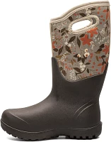 Bogs Women's Neo Classic Cartoon Flower Waterproof Farm Boots