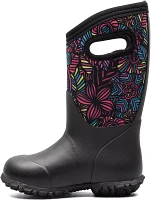 Bogs Kids' York Wild Garden Waterproof Rain Boots