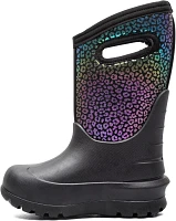 Bogs Kids' Neo Classic Rainbow Leopard Waterproof Winter Boots