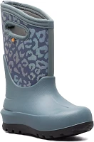 Bogs Kids' Neo-Classic Metallic Leopard Waterproof Winter Boots