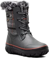 Bogs Kids' Arcata II Cozy Plaid Waterproof Winter Boots