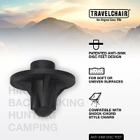 TravelChair Anti-Sink Disc Feet – Set of 4