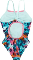 Speedo Girls' Print Propelback One Piece Swimsuit