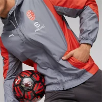 PUMA AC Milan 2023 Grey Anthem Prematch Jacket