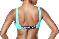 Speedo Women's Rib Logo Bikini Top