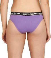 Speedo Women's Rib Logo Bikini Bottoms