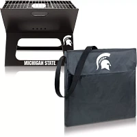 Picnic Time Michigan State Spartans Folding Charcoal Barbeque Grill