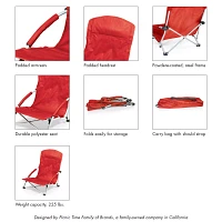 Picnic Time Arizona Cardinals Tranquility Beach Chair