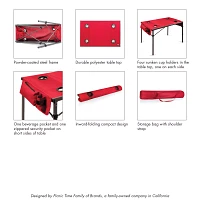 Picnic Time Washington Commanders Portable Travel Folding Table