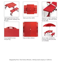 Picnic Time Arizona Cardinals Folding Picnic Table with Seats