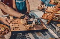 Picnic Time Atlanta Braves Delio Cutting Board and Knife Set