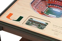 You The Fan Miami Hurricanes 25-Layer StadiumViews Lighted End Table