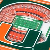 YouTheFan Miami Hurricanes 3D StadiumView Coasters